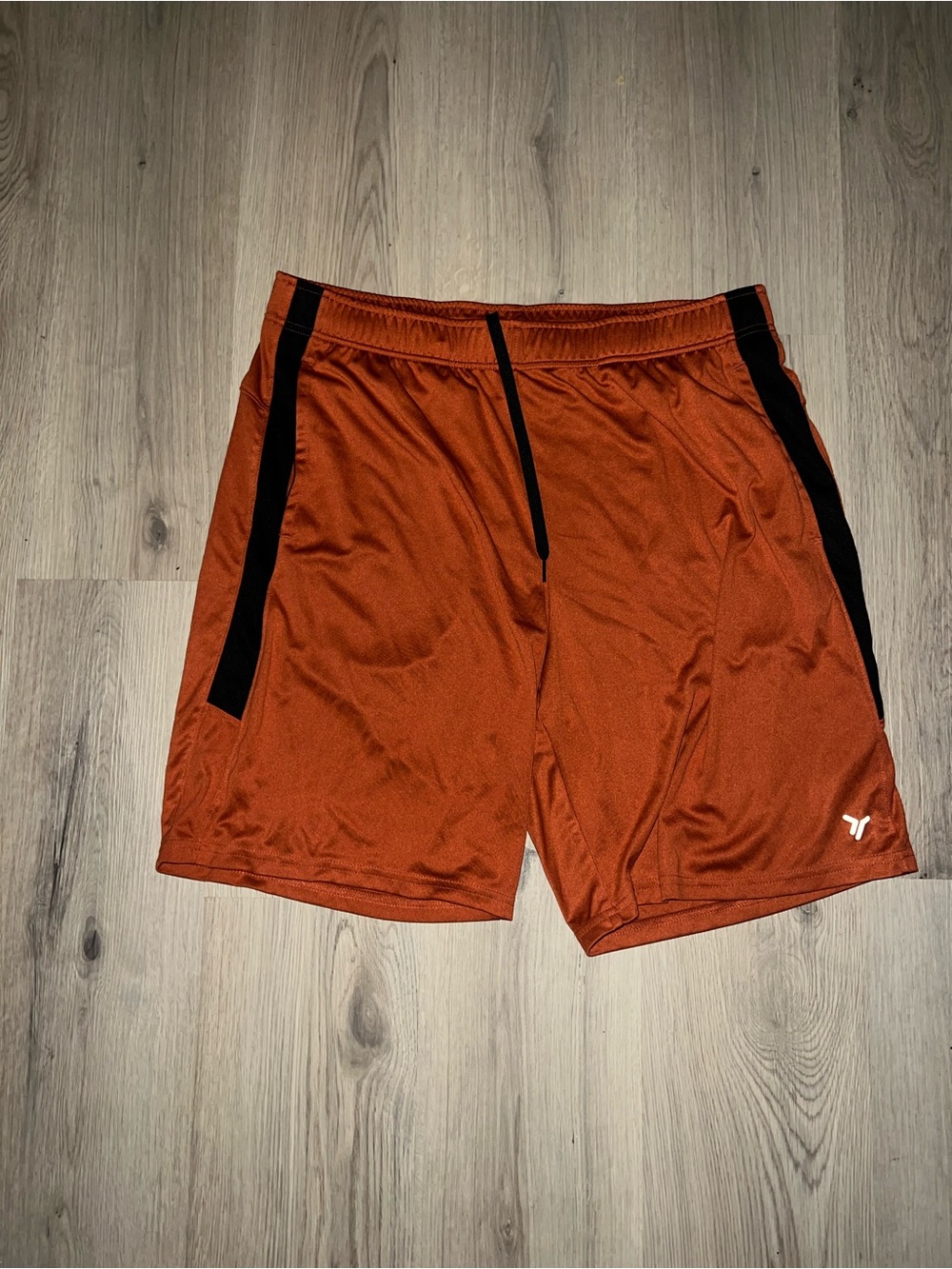 Old Navy Go-Dry Athletic Shorts XL 9" Inseam Black Side Stripe